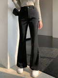 Shein DAZY Solid Color Flared Trousers