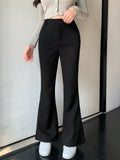 Shein DAZY Solid Color Flared Trousers