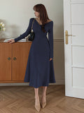 Shein DAZY V-Neck Long Sleeve Dress