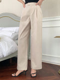 Shein DAZY Plicated Detail Wide Leg Pants