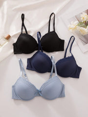 Simple Casual underwired Bra With Padding