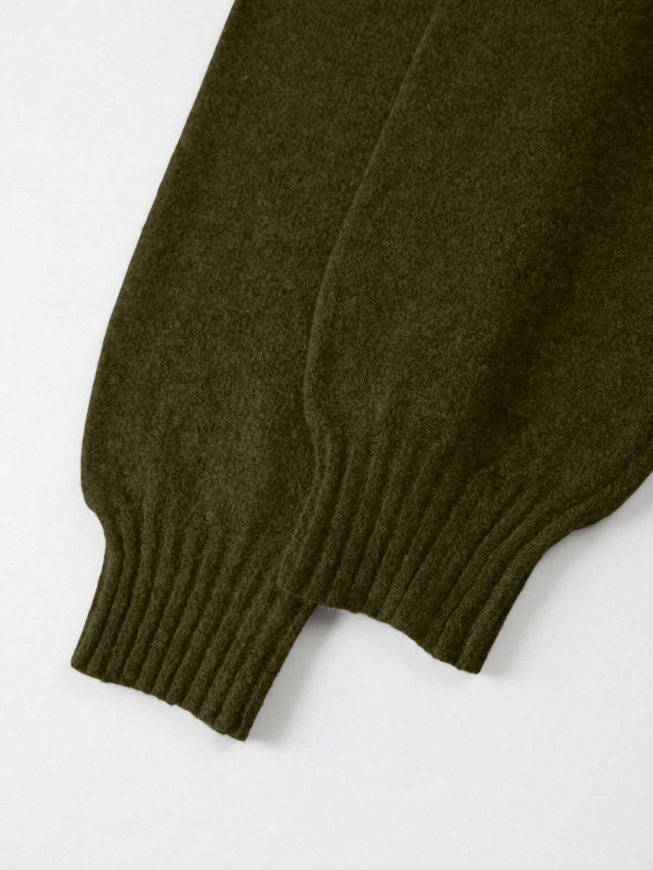 Solid Color High Neck Light Simple Commuting Style Sweater