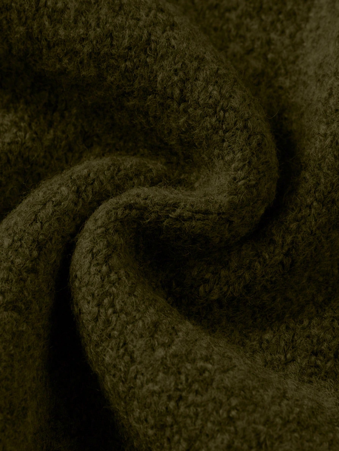 Solid Color High Neck Light Simple Commuting Style Sweater