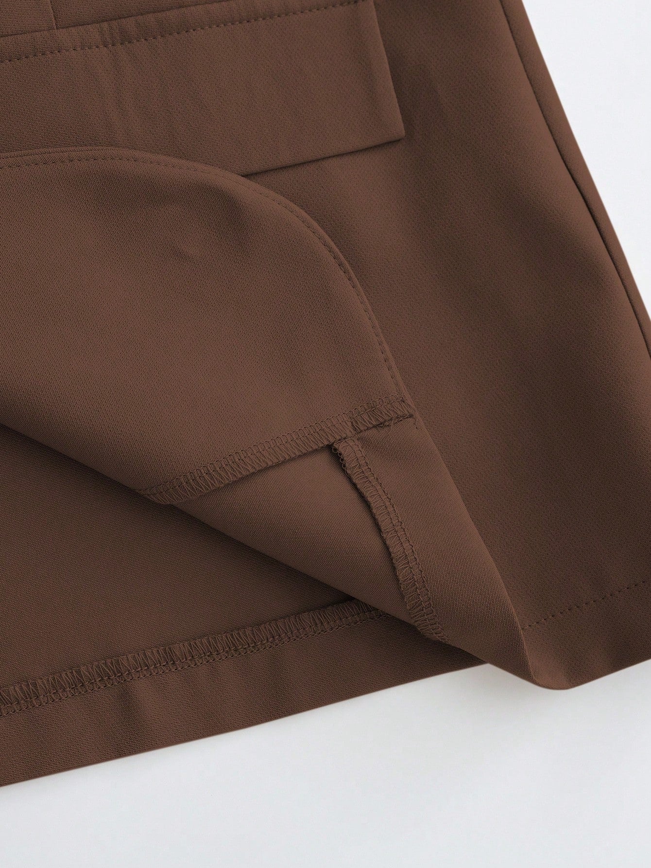 Casual Khaki Blazer Jacket Paired With Spaghetti Strap Waist Cinched Straight Dress