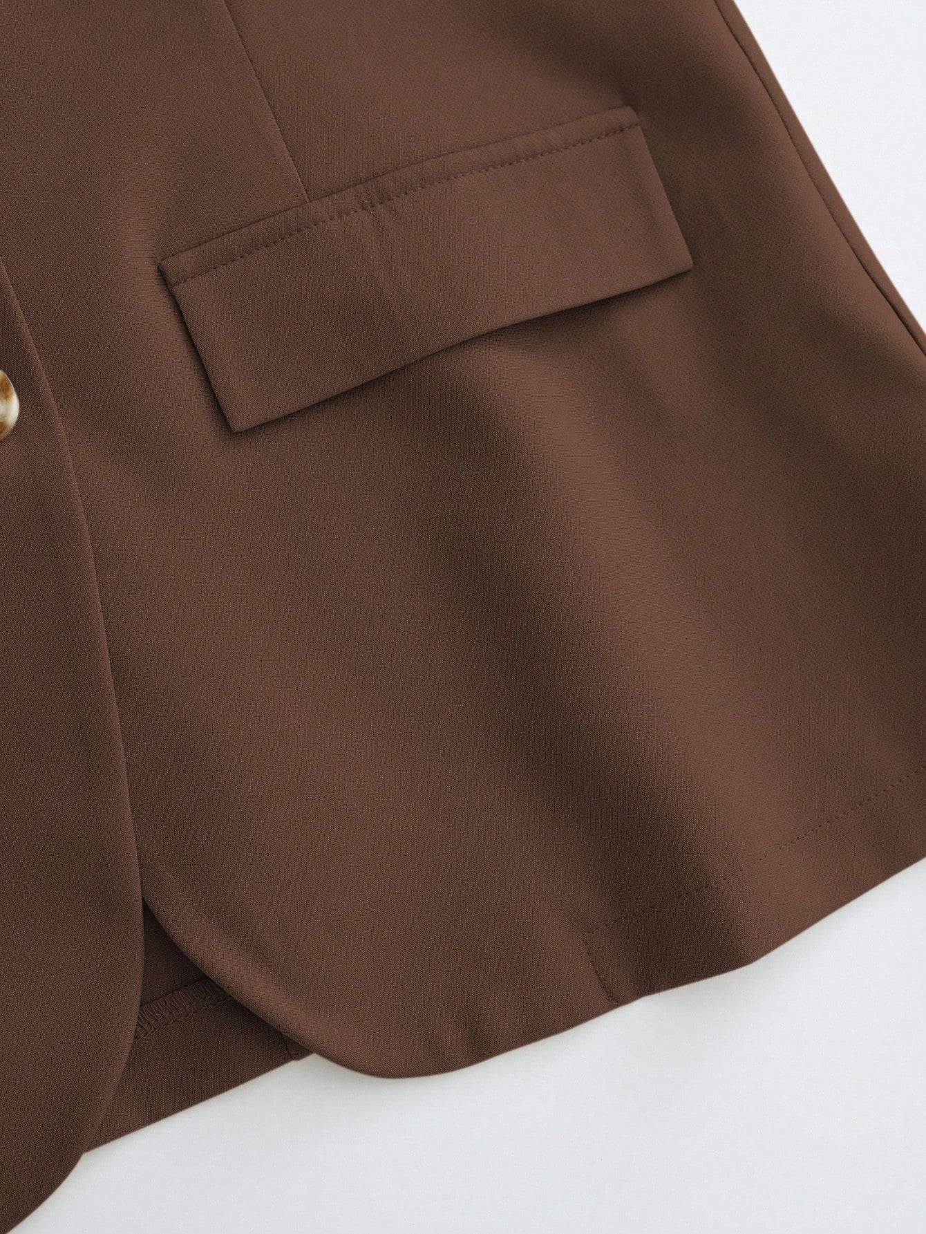 Casual Khaki Blazer Jacket Paired With Spaghetti Strap Waist Cinched Straight Dress