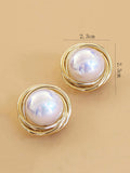 Shein Faux Pearl Decor Stud Earrings