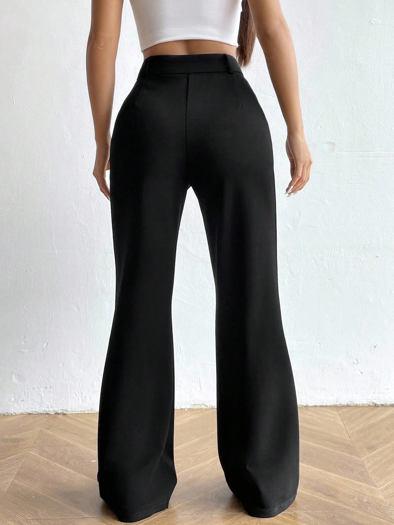 High Waist Flare Leg Pants Fall Cloth For Women