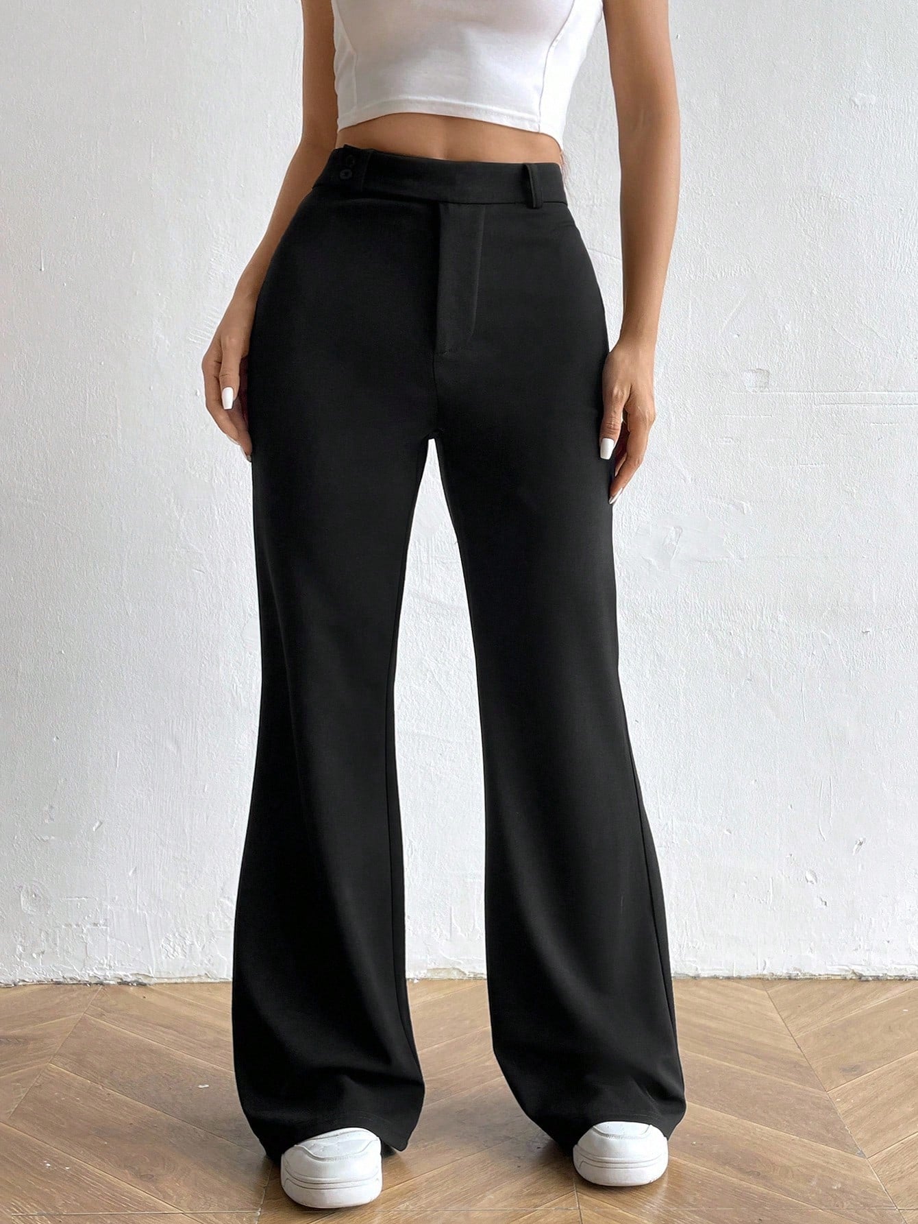 High Waist Flare Leg Pants Fall Cloth For Women