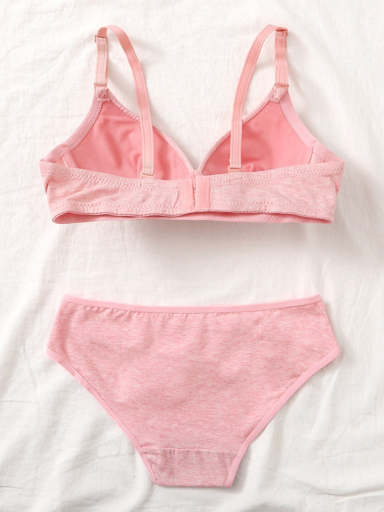 Full Cup Solid Lingerie Set