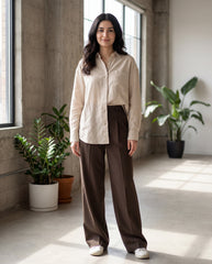 Premium High-Waist Elegant Slimming Wide Leg Pants