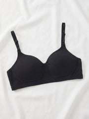 Comfortable Wireless Soft Cup Solid Bra