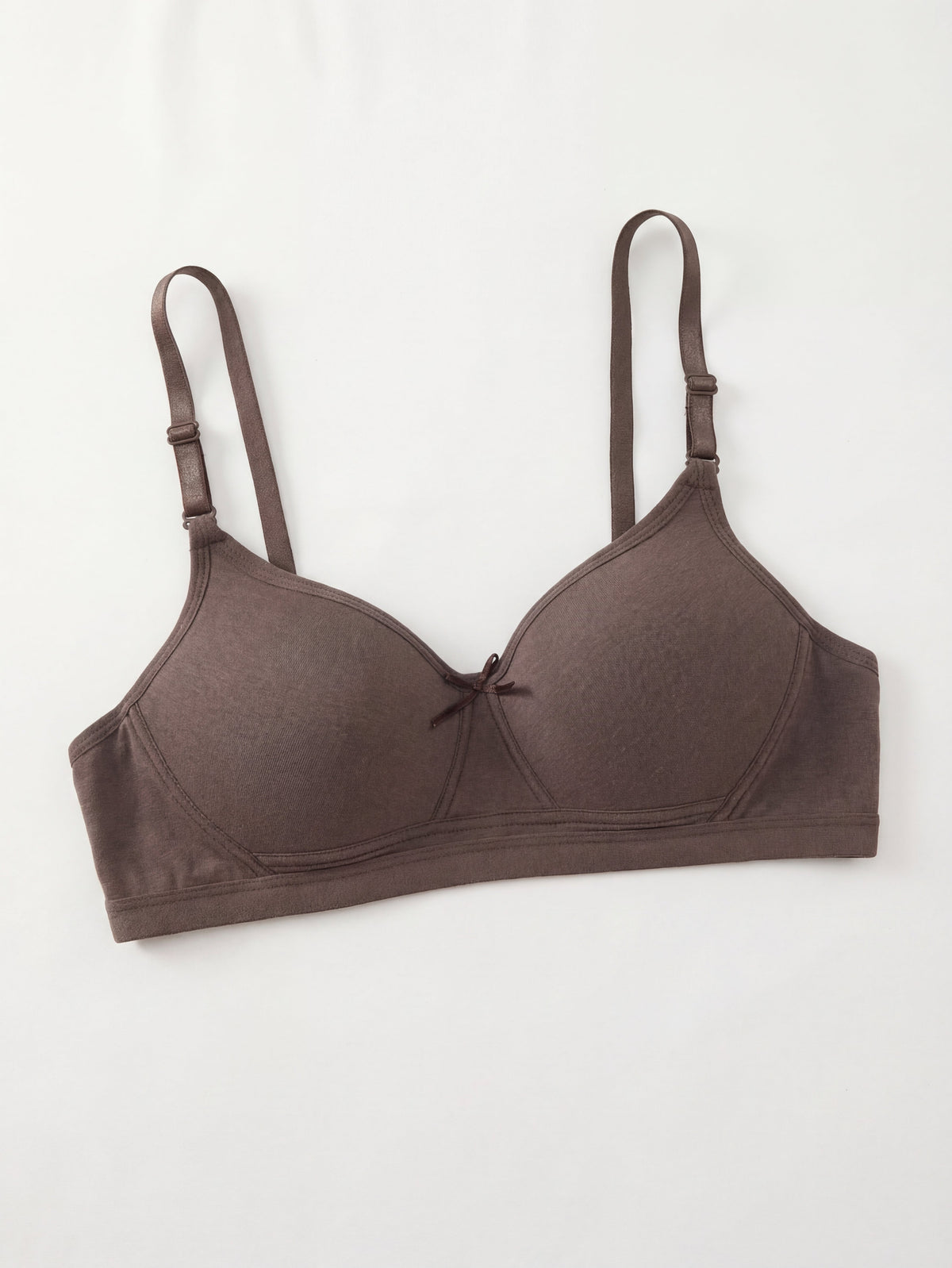Comfortable Wireless Soft Cup Solid Bra