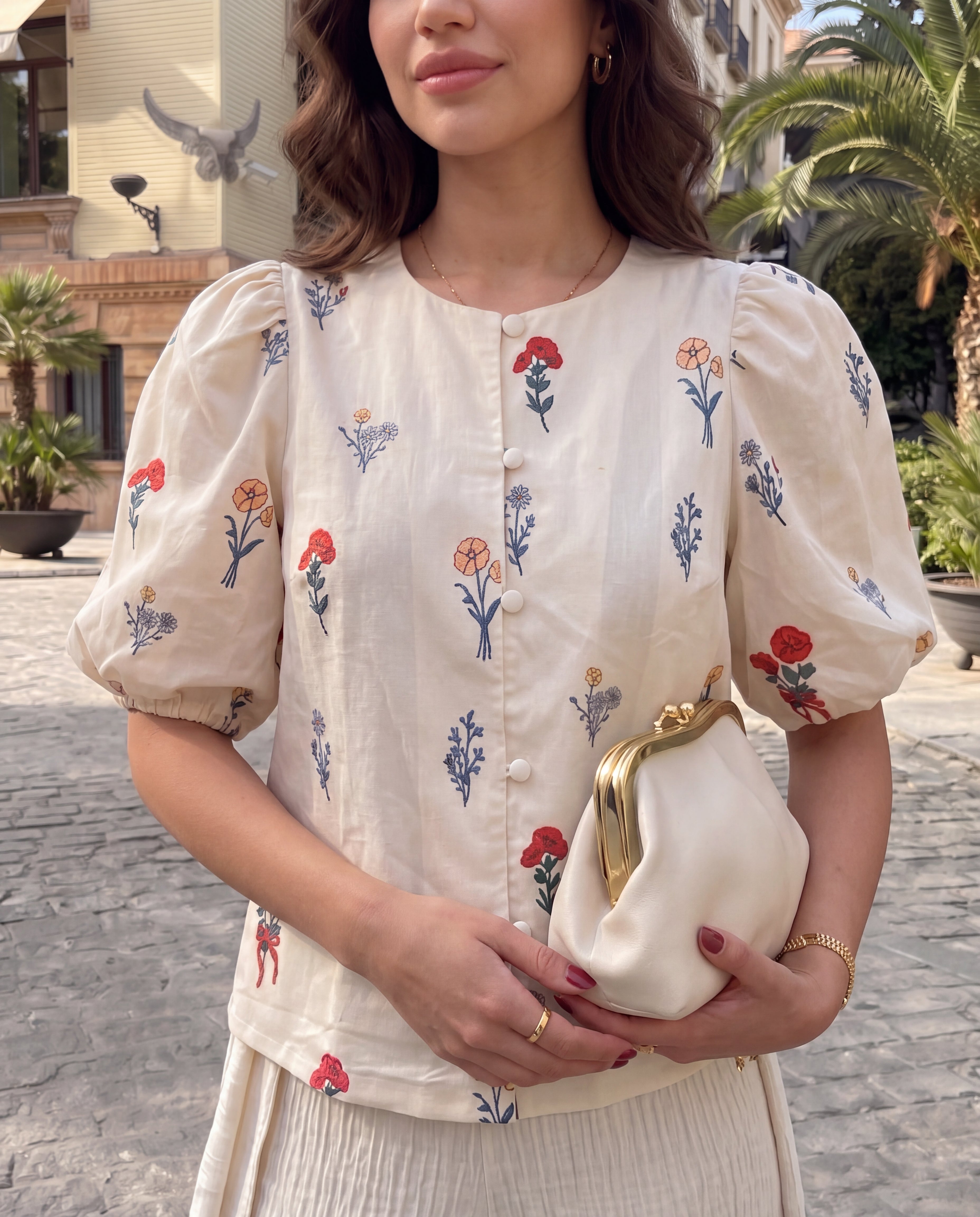 Ditsy Floral Short Sleeve Summer Shirt