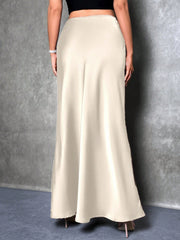 Satin Floor-Length Mermaid Skirt