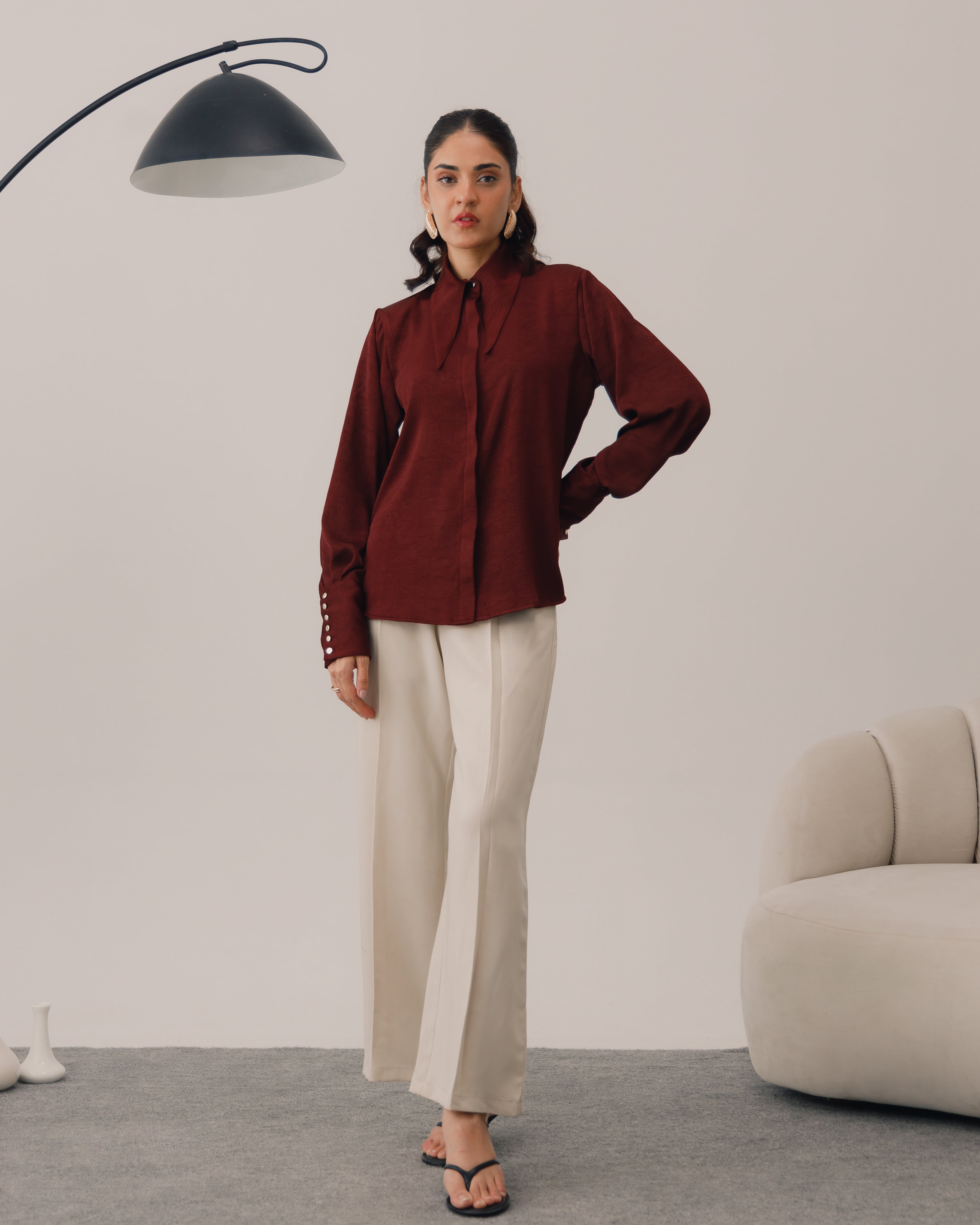 The Poise Lustre Blouse