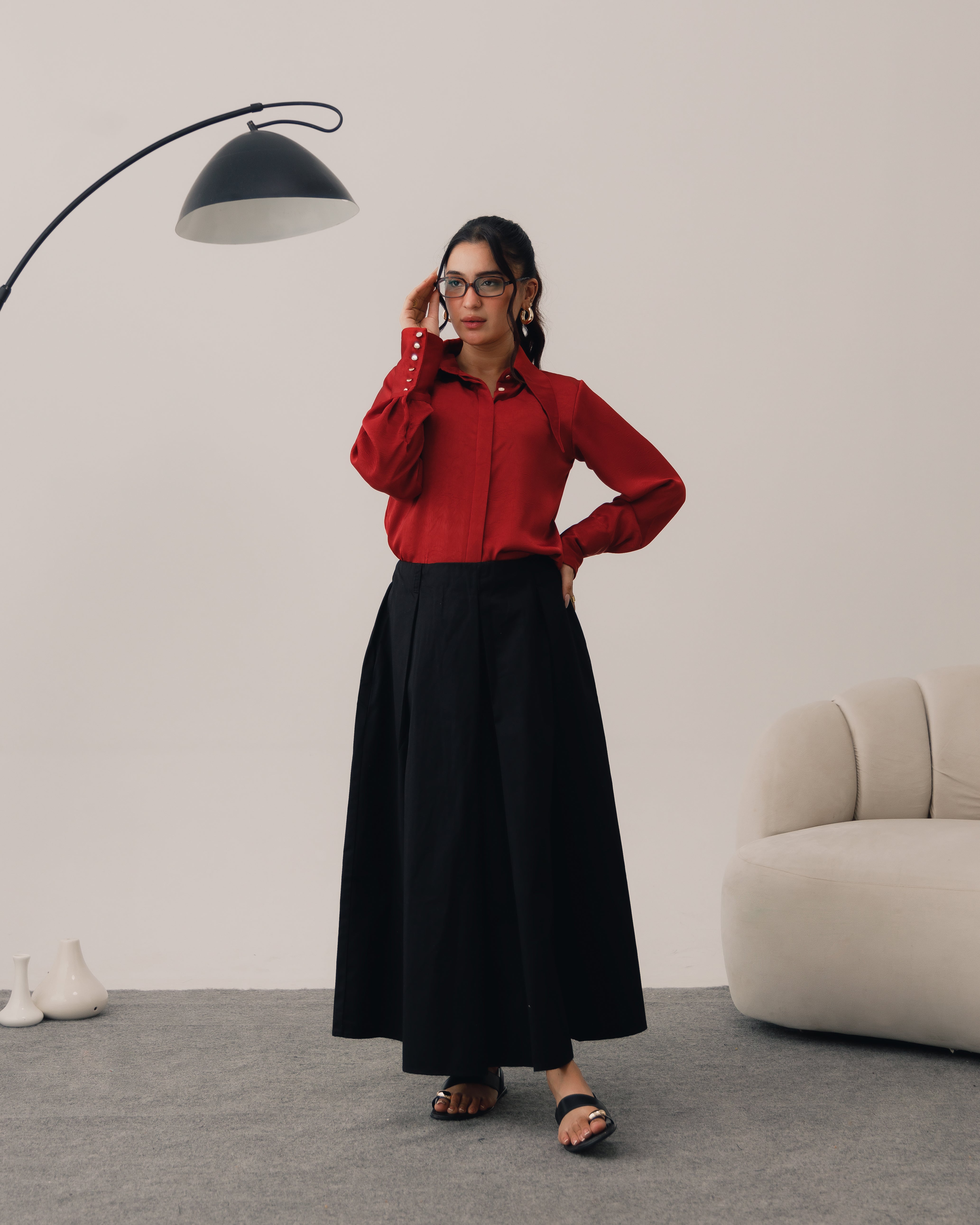 The Poise Lustre Blouse