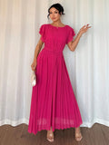 Shein Islaluna French Casual Gorgeous Romantic Belt Style Ladies Elegant Dress