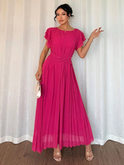 Shein Islaluna French Casual Gorgeous Romantic Belt Style Ladies Elegant Dress