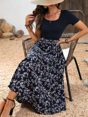 SHEIN Clasi Floral Patchwork Dress