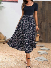 SHEIN Clasi Floral Patchwork Dress