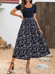 SHEIN Clasi Floral Patchwork Dress