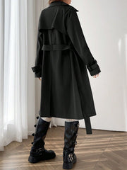 Plain Button Long Coat