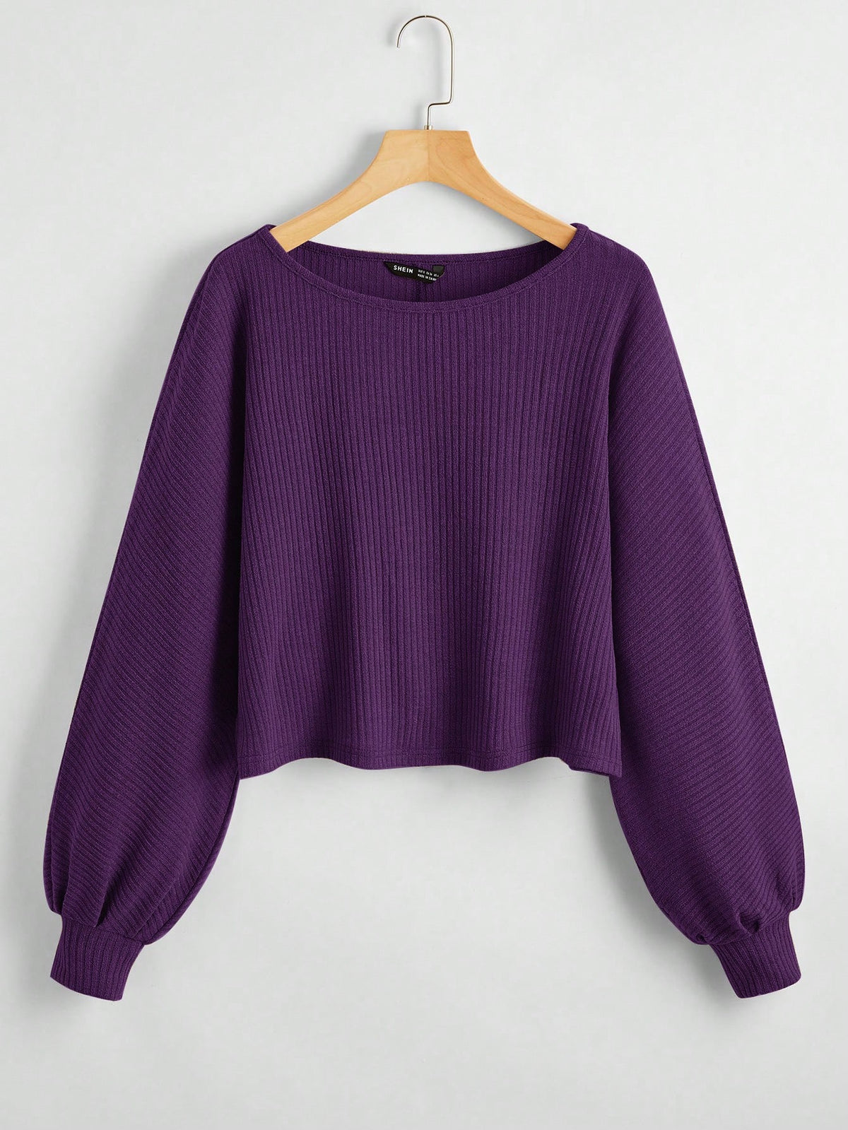 SHEIN Essnce Simple Solid Color Crew Neck Long Sleeve Sweatshirt, Casual Everyday Wear