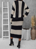 SHEIN LUNE Two Tone Drop Shoulder Sweater & Knit Skirt
