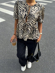 Shein Siren Gaze Women's Round Neck Short Sleeve Shirt