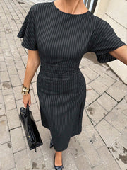 Shein Siren Gaze New Commuter Striped Dress