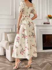 Shein Seusyu Women's Random Printed Simple Everyday Dress