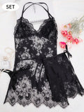 Shein Sexy Lingerie, Sheer Lace Nightgown, Women's Nightgown, And Sexy Lingerie Set