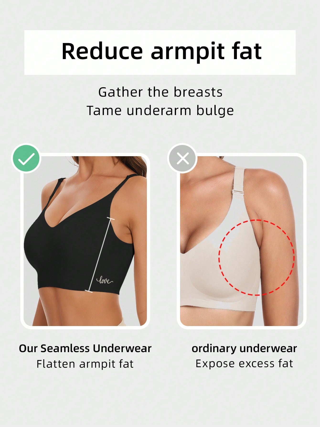 Seamless Backless Strapless Bra - Lightweight & Breathable Thin Cup, Adjustable & Convertible Shoulder Straps - Removable Padding