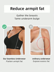 Seamless Backless Strapless Bra - Lightweight & Breathable Thin Cup, Adjustable & Convertible Shoulder Straps - Removable Padding