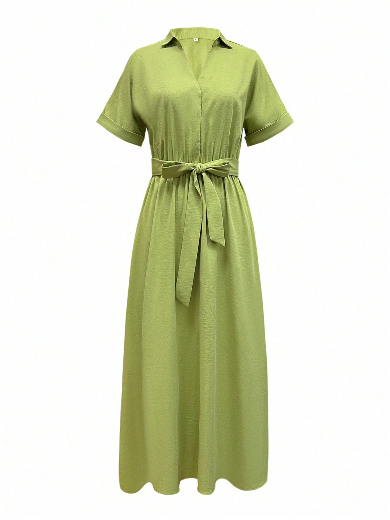 Shein Women's Elegant Casual Solid Color Button Waistband Minimalist Daily Dress, Summer