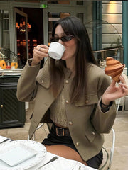 Women's Everyday Fashion Wear Tweed Jacket