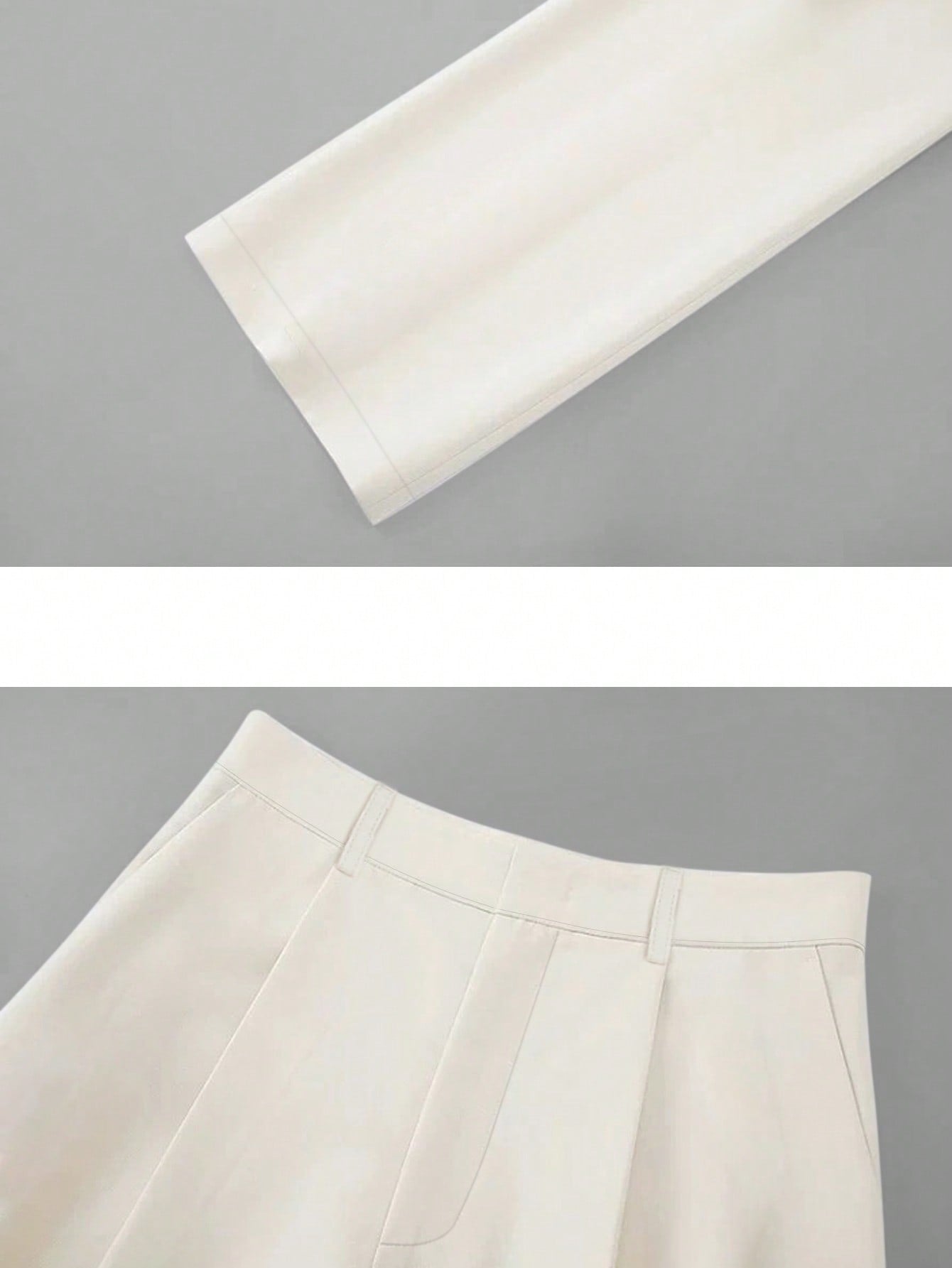Shein Women's High Waist Side Pocket Wide Leg Suit Pants