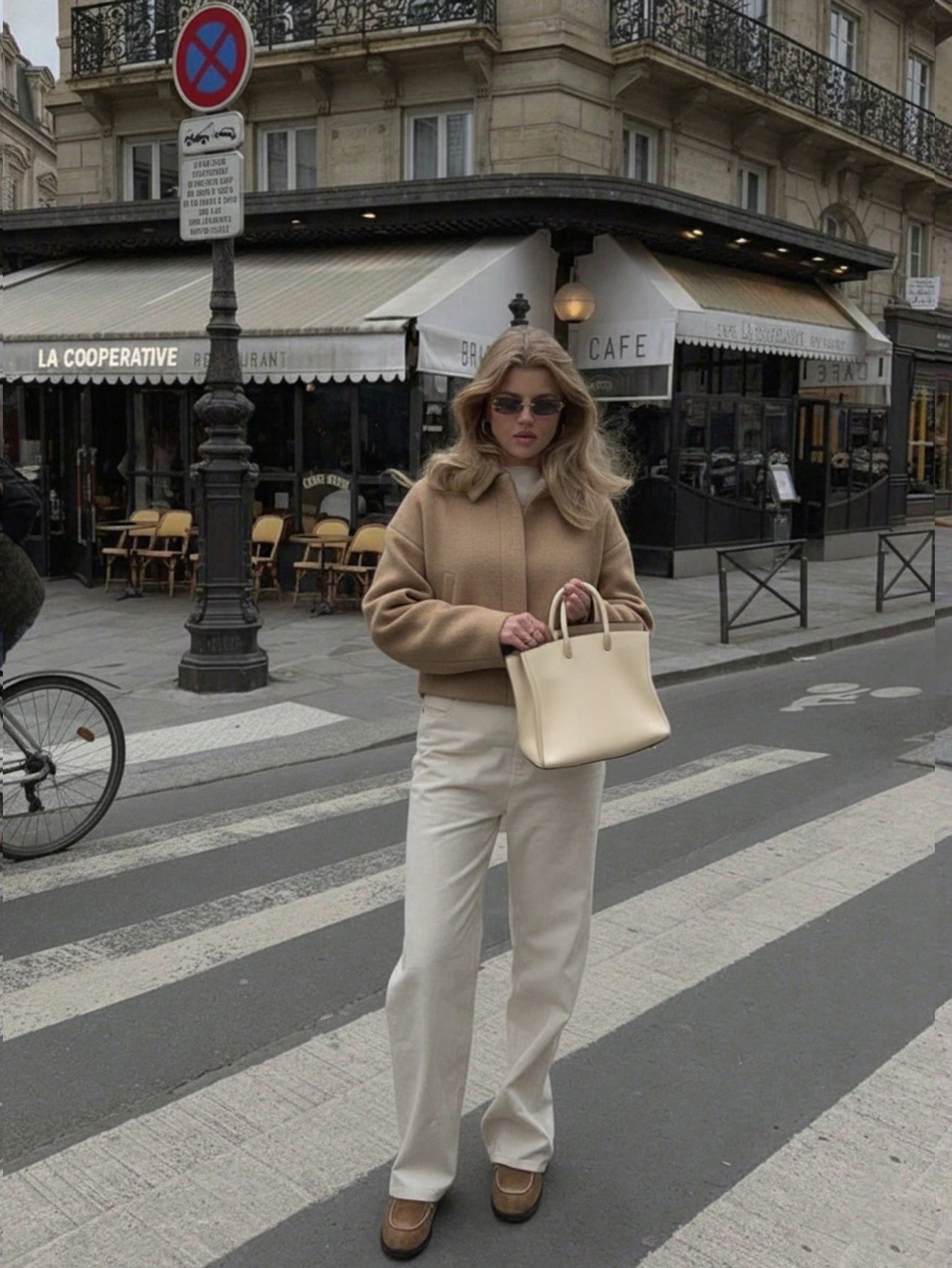 Solid Color Pocket Button Lapel Casual Commuter Street Woolen Coat