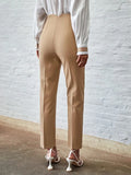 Shein Slant Pockets Seam Detail Pants