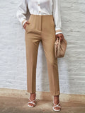 Shein Slant Pockets Seam Detail Pants