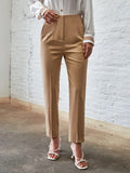 Shein Slant Pockets Seam Detail Pants