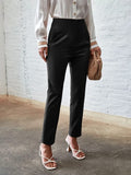 Shein Slant Pockets Seam Detail Pants